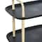 Hello Honey® Main + Mesa™ 2-Tier Modern Plastic and Metal Trolley
